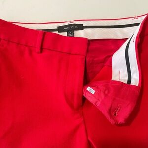 Ann Taylor Red Dress Ankle Trousers - Women’s Size 0